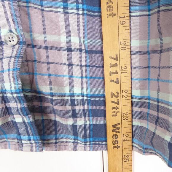 Mountain Hardwear Shirt Womens SZ L Flannel Button Up Long Sleeve Lightweight - Picture 8 of 12